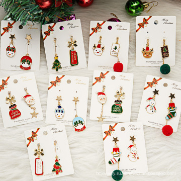 Shangjie OEM Рождество 2021 Подарки модные украшения серьги нерегулярные серьги для женщин уникальные рождественские серьги -хриплы